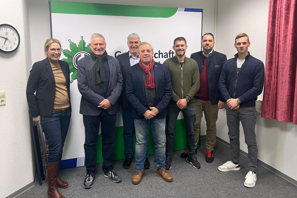 CDU-Abgeordnete mit Vertretern der Gewerkschaft der Polizei (GdP)